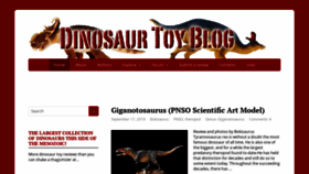 What Dinotoyblog.com website looked like in 2019 (4 years ago)