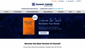 What Dynamiccatholic.com website looked like in 2019 (4 years ago)