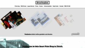 What Drucksalon.ch website looked like in 2019 (4 years ago)