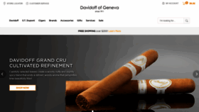 What Davidoff.com website looked like in 2019 (4 years ago)