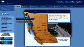What Drivebc.ca website looked like in 2019 (4 years ago)