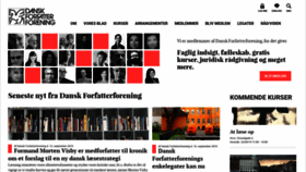 What Danskforfatterforening.dk website looked like in 2019 (4 years ago)