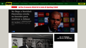 What Depor.com website looked like in 2019 (4 years ago)