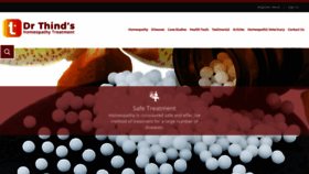 What Drthindhomeopathy.com website looked like in 2019 (4 years ago)