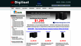 What Digiliant.com website looked like in 2019 (4 years ago)