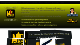 What Demenagement-lift-bruxelles.be website looked like in 2019 (4 years ago)