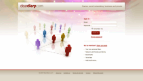 What Deardiary.com website looked like in 2019 (4 years ago)