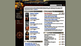 What Discipleshiplibrary.com website looked like in 2019 (4 years ago)