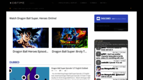 What Dragonballtime.tv website looked like in 2019 (4 years ago)