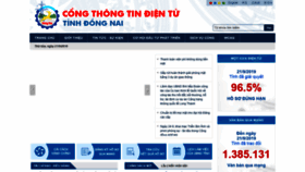 What Dongnai.gov.vn website looked like in 2019 (4 years ago)