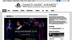 What Dancemusicawards.it website looked like in 2019 (4 years ago)