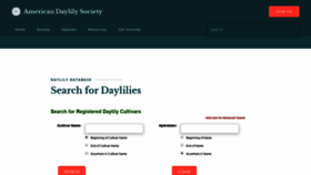 What Daylilydatabase.org website looked like in 2019 (4 years ago)