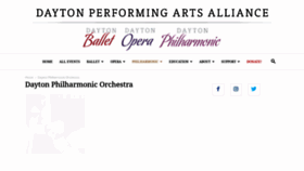 What Daytonphilharmonic.com website looked like in 2019 (4 years ago)