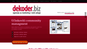 What Dekoder.biz website looked like in 2019 (4 years ago)