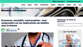 What Diabeteaufeminin.fr website looked like in 2019 (4 years ago)