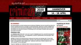 What Die-criminale.de website looked like in 2019 (4 years ago)