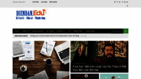 What Diendan.edu.vn website looked like in 2019 (4 years ago)