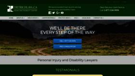 What Dietrichlaw.ca website looked like in 2019 (4 years ago)