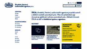 What Dilia.cz website looked like in 2019 (4 years ago)