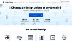 What Designcrowd.fr website looked like in 2019 (4 years ago)