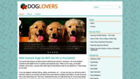 What Dog-luv.com website looked like in 2019 (4 years ago)
