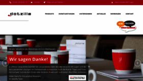 What Dotzilla.de website looked like in 2019 (4 years ago)