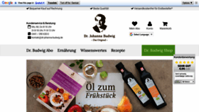 What Dr-johanna-budwig.de website looked like in 2019 (4 years ago)