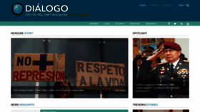 What Dialogo-americas.com website looked like in 2019 (4 years ago)