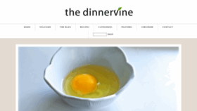 What Dinnervine.com website looked like in 2019 (4 years ago)