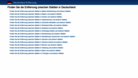 What Deutschlandentfernung.com website looked like in 2019 (4 years ago)