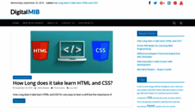 What Digitalmib.com website looked like in 2019 (6 years ago)
