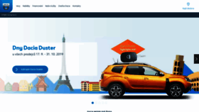 What Dacia.cz website looked like in 2019 (4 years ago)