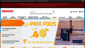 What Debonix.fr website looked like in 2019 (4 years ago)