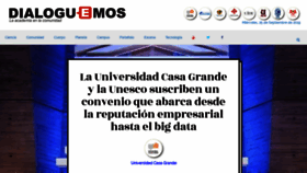 What Dialoguemos.ec website looked like in 2019 (4 years ago)