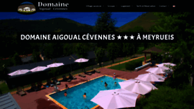 What Domaine-aigoual-cevennes.com website looked like in 2019 (4 years ago)