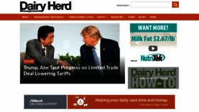 What Dairyherd.com website looked like in 2019 (4 years ago)