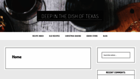 What Deepinthedishoftexas.com website looked like in 2019 (4 years ago)