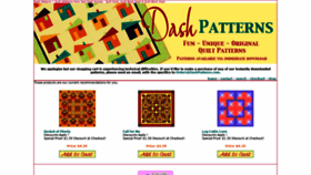What Dashpatterns.com website looked like in 2019 (4 years ago)