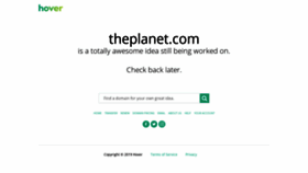 What Domains.theplanet.com website looked like in 2019 (4 years ago)