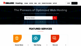 What Deluxehosting.com website looked like in 2019 (4 years ago)