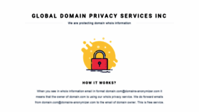 What Domains-anonymizer.com website looked like in 2019 (4 years ago)