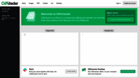 What Diffchecker.com website looked like in 2019 (4 years ago)