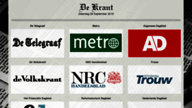 What Dekrant.nl website looked like in 2019 (4 years ago)