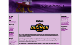 What Digimon-paradijs.nl website looked like in 2019 (4 years ago)