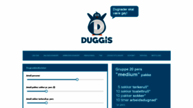 What Duggis.no website looked like in 2019 (4 years ago)