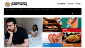 What Diabetesindia.com website looked like in 2019 (4 years ago)