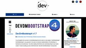 What Devdm.com website looked like in 2019 (4 years ago)