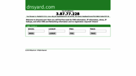 What Dnsyard.com website looked like in 2019 (4 years ago)