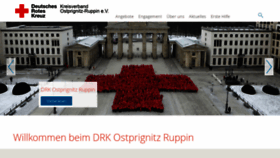 What Drk-ostprignitz-ruppin.de website looked like in 2019 (4 years ago)