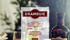 What Drambuie.com website looked like in 2019 (4 years ago)